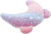 FONDOTIN Cozy U-Shape for Dogs Cats Neck Support Sleep Pillow Plush Fabric Glow Dark Cat Kitten Comfort Pillow