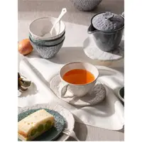在飛比找ETMall東森購物網優惠-日本原產AITO 浮雕藤系列陶瓷復古風格下午茶茶杯馬克杯咖啡