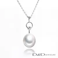 在飛比找momo購物網優惠-【D&D JEWELRY】心之圓點天然珍珠項鍊 925銀