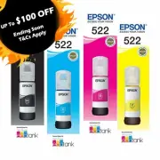 Genuine EPSON T522 Ink Bottle Set C13T00M292 for ET1110/ET2710/ET2720/ET4700