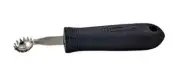 Winco VP-308 6" Stainless Steel Tomato Stem Corer w/ Soft Grip Handle