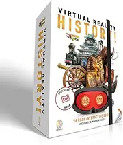 Abacus Brands VR Gift Box – History! Virtual Reality Learning Kit for Kids Age 8+ with 96-Page DK Book, 25 Immersive VR Experiences, VR Goggles & 3D Wooden Puzzle – Explore World History in VR