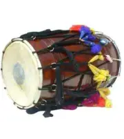 MUSICAL INSTRUMENT PUNJABI MANGO WOOD DHOL BHANGRA FESTIVAL BEST SOUND1