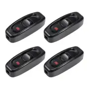 Inline Cord Switch AC 110V-250V Rocker Switch with Indicator Light Black 4pcs