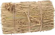 TINEASUR Small Straw Decor for Rustic Wedding and Garden Photography Props Straw Stool Easy Care Rustic Decoration for Home and Outdoor Spaces