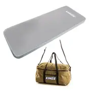 Adventure Kings Self-Inflating 100mm Foam Mattress Single + Travel Canvas Bag