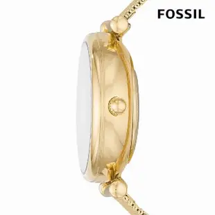 【FOSSIL 官方旗艦館】Carlie 經典金鏤空機械女錶 金色不鏽鋼錶帶 手錶 35MM ME3250