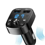 Bluetooth 5.0 Wireless Car Radio FM Transmitter MP3 Player 2 USB Charger Adapter (for: Honda Civic)