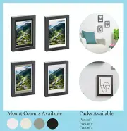 3D Box Photo Frame 20x15 with Picture Mount 17x12.5 Black Acrylic Poster Frame