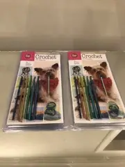 2 BOYE “I Taught Myself To Crochet” 8 Pet Projects Set & Instruction