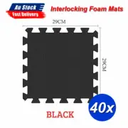 40x Soft EVA Rubber Foam Kids Baby Play Interlocking Floor Mat Camping AU STOCK