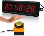 1.5-Inch LED Gym Timer with Interval Settings & Remote Control Functionality