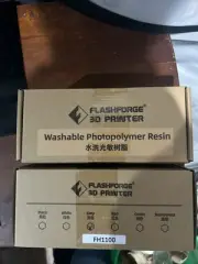 Flashforge 3-D printer Washable photopolymer resin gray 2 Pack