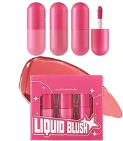 Blush Liquid - Long Wearing Blush - Women Cheek Makeup Lightweight Blusher Highlighter Rouge Stick for Facial Natural-Looking