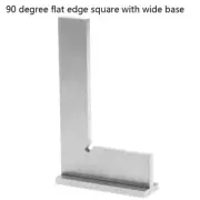 Industrial Machinist Try Square DIN 875 / 0 grade 90° Flat Edge Square with Base