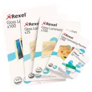 25x Rexel Laminating Pouches A4 Gloss Clear Durable 2x 125 MICRON Sheet Durable