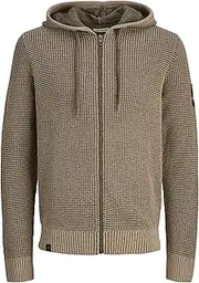 JACK & JONES Men's Jjethan Knit Zip Hoodie