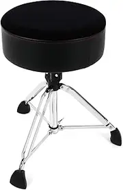 Gibraltar Softy Drum Throne, Black, Vinyl, 20"-26"