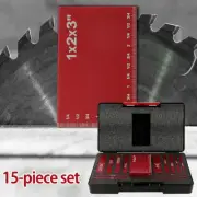 15pcs Height Gauge Block Set Aluminum Alloy High Precision Setup Bars ✸