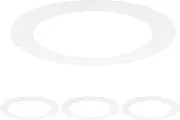uxcell 4-Pack Goof Rings for 6 Inch Recessed Lights, 6.3" ID 8.7" OD Durable Plastic Trim Ring Flush Mount White Can Light Trim Ring Cover for Ceiling Can Downlights