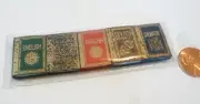 DOLLHOUSE MINIATURE set of 5 HIGHSCHOOL TEXTBOOKS
