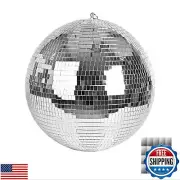 Large Disco Ball, 16 Inch Mirror Ball for Disco Party Decorations, Silver Big