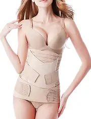 3 In 1 Postpartum Belt Girdle Post Belly Belt After Birth Belly Band Postpartum Support C-section Recovery Belt