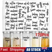 170x Waterproof Pantry Labels Stickers Self-Adhesive Kitchen Food Label Stickers