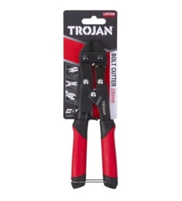Trojan 200mm Bolt Cutter 2mm Cutting Capacity Adjustable Jaw Alignment
