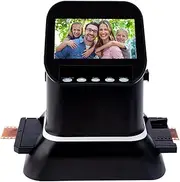 22MP Film and Slide Scanner, All in 1 Digital Scanner with 4.3-inch LCD Screen, High Resolution 120 Film Scanner, Photo Converter,35mm 135 126KPK Film Converter, Support HDMI/USB Output