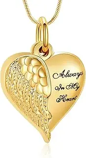 DOTUIARG Urn Necklaces for Ashes Cremation Jewelry for Ashes Keepsake Pendant for Ashes for Women Men