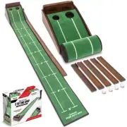 GoSports Pure Putt Golf 9 ft Putting Green Ramp - Premium Wood Training Aid f...