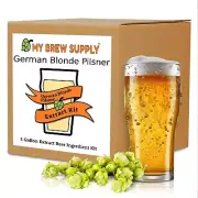 German Blonde Pils Homebrew 5 Gal Beer Extract Ingredient Kit - My Brew Supply