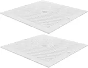 2Pcs Pool Skimmer Cover Plate Durable Material Square Skimmer Lid Replacement for Effortless Pool Maintenance Prevents Debris
