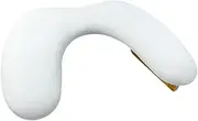 Oshhni Nail Arm Rest Pillow Manicure Hand Rest Cushion Table Desk Station PU Leather Stand Mat Nail Art Hand Pillow for Travel Salon, White