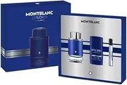 MONTBLANC Explorer Blue Fragrance 3-Piece Gift Set for Men: 1x EDP 100ml, 1x EDP 7.5ml, 1x Deodorant Stick 75g