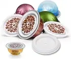 SWEETDEER Reusable Lids For Vertuo, 4 Pcs Food 1 Count (Pack of 4), White