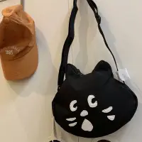 在飛比找Yahoo!奇摩拍賣優惠-Ne-net 貓臉驚訝貓造型側背包