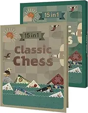 Chess Set - Classic Educational Chess Game | Family-Friendly Activities, Crafts & Games for Kids, Adults, Travel, Home, School, Party, Home, Garden