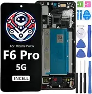 iYAiYO Screen Replacement Display LCD Touch Screen for Xiaomi Poco F6 Pro Incell with Frame Pre-Assembled Display with Tools