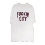 NIHONGDAO ● FUCKIN CITY -  FLOWER  TEE NAVY ORANGE