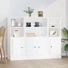 Highboards 3 pcs Sideboard Cupboard Storage Cabinet Engineered Wood vidaXL