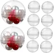 Luxshiny Boys and Girls Party Favors Capsules 100pcs Vending Machine Round Balls Bingo Balls Toy Capsules for Prize Candy Storage