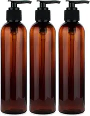 Empty Lotion Pump Bottles, BPA-Free Refillable Plastic 1000ML Amber PET Containers, Great for - Soap, Shampoo, Lotions, Liquid Body Soap, Creams and Massage Oil's, 3 Pcs