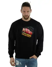 Disney Men's Cars Lightning McQueen Sweatshirt Black XX-Large