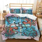 Ocean Octopus Duvet Cover Doona Cover Double Queen Bedding Set Quilt Cover