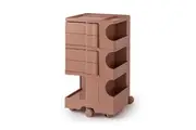 Bedside Table Side Tables Nightstand Organizer Replica Boby Trolley 5Tier Pink