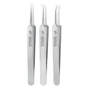 3-Piece Acne Tweezers Set Blackhead Pimple Remover Tool Blemish Extractor Kit