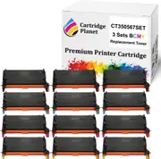 3 Sets BCMY Compatible Toner Cartridge for Fuji Xerox CT350567 CT350568 CT350569 CT350570 (8000/6000 (K/CMY) Pages) for Fuji Xerox DocuPrint C3290FS