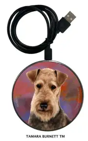 Airedale Terrier Zoomies Phone and Device Charger